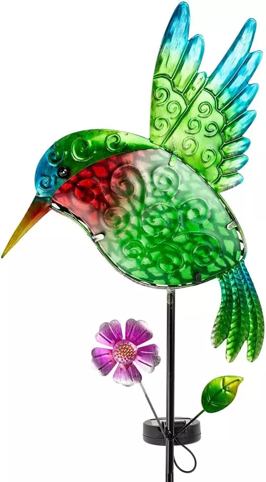 dreamysoul-outdoor-solar-hummingbird-garden-lights-decorative-hummingbird-garden dreamysoul Outdoor Solar Hummingbird Garden Lights, Decorative Hummingbird Garden Stake Lights, Hummingbird Solar Lights for Outside Patio Yard Pathway Decor