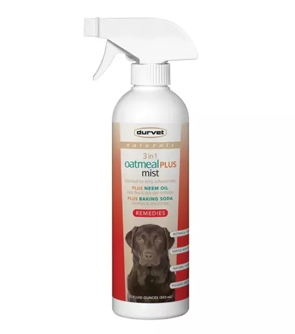 Durvet, Naturals Remedies 3-in-1 Oatmeal Plus Mist, 17 oz