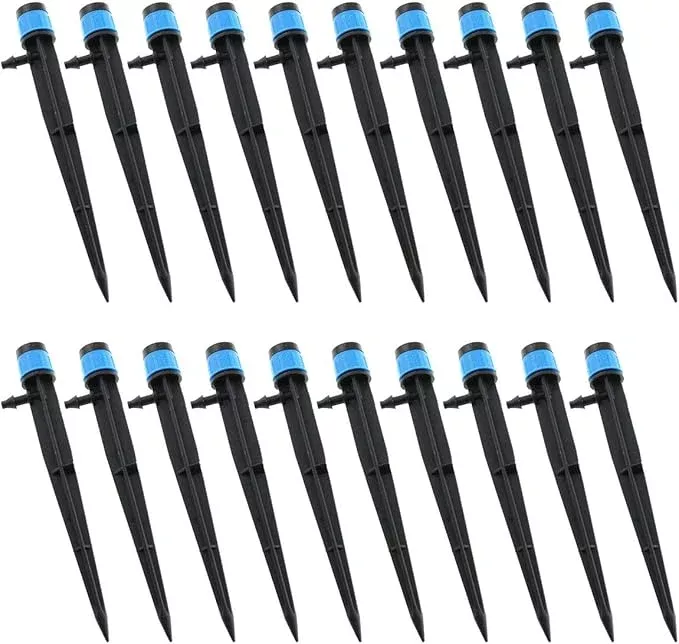 e-outstanding-20-pack-irrigation-drippers-360-degrees-adjustable-full-circle-typ E-outstanding 20-Pack Irrigation Drippers 360 Degrees Adjustable Full Circle Type Micro Spray Drip Emitters Watering Sprinklers Garden Water Irrigation System Sprayers