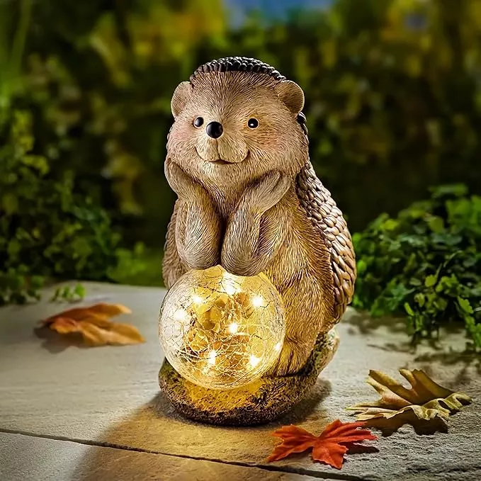 elenon-hedgehog-decor-solar-lights-statue-garden-figurines-outdoor-decorative-ya Elenon Hedgehog Decor Solar Lights Statue, Garden Figurines Outdoor Decorative, Yard Art Sculptures & Statues for Patio Yard Pathway