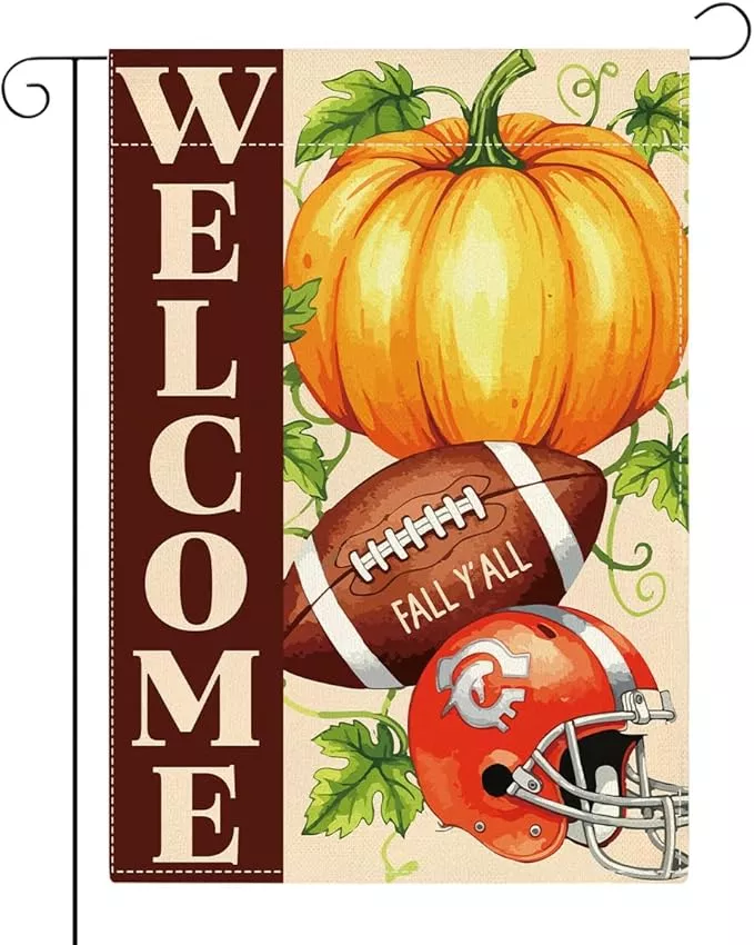 fall-garden-flag-autumn-pumpkin-garden-flag-12x18-inch-double-sided-welcome-fall Fall Garden Flag Autumn Pumpkin Garden Flag 12x18 inch Double Sided Welcome Fall Y'all Pumpkin Yard Flags for Outside Front Door Home Porch (Flay 1801)
