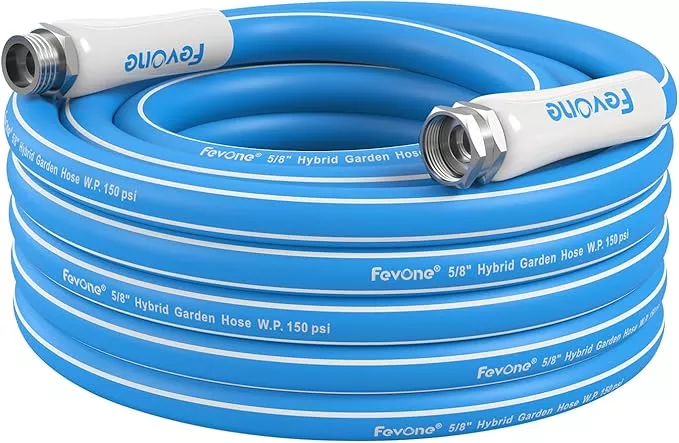 fevone-35-ft-garden-hose-heavy-duty-water-hose-hybrid-polymer-kink-resistance-fl Fevone 35 ft Garden Hose, Heavy Duty Water Hose, Hybrid Polymer, Kink Resistance, Flexible, Durable, Leak Free, Aluminum Fittings, 3/4" GHT, 5/8" ID, 600 Psi, Drinking Water Safe