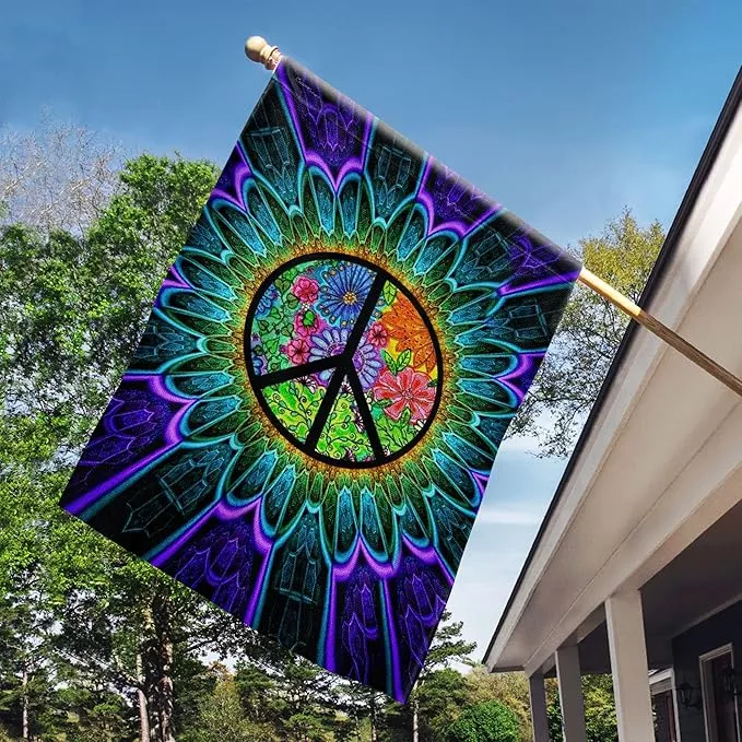 flagwix-flags-hippie-just-little-something-to-brighten-your-day-flag-qnk163f-hou FLAGWIX Flags - Hippie Just A Little Something To Brighten Your Day Flag QNK163F, House Flag (29.5" x 39.5") - USA House Garden Flags Premium Polyester - Decorative Outdoor Flags