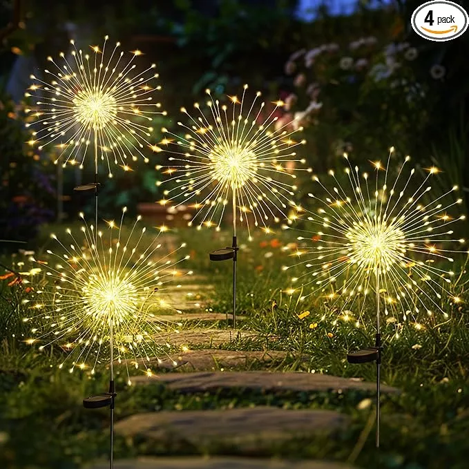 gigalumi-garden-outdoor-decor-lights-120led-4pack-solar-garden-lights-yard-outsi GIGALUMI Garden Outdoor Decor Lights 120LED 4Pack, Solar Garden Lights for Yard Outside Fairy Decorative,Solar Powered for Yard Pathway Flowerbed Planter Balcony Patio Decor(Warm White)