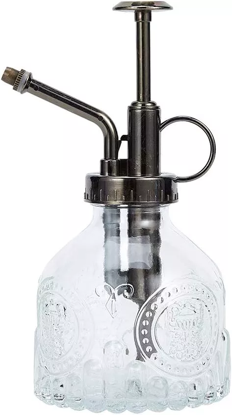 glass-plant-mister-spray-bottle-6-5-tall-vintage-plant-spritzer-watering-can-suc Glass Plant Mister Spray Bottle, 6.5" Tall Vintage Plant Spritzer Watering Can, Succulent Watering Bottle with Top Pump, Small Plant Sprayer Mister for Indoor Outdoor House Plant - Purple