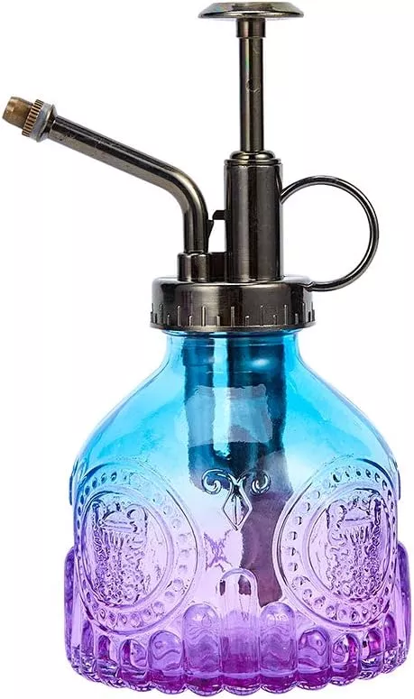 glass-plant-mister-spray-bottle-vintage-plant-spritzer-succulent-watering-bottle Glass Plant Mister Spray Bottle, Vintage Plant Spritzer, Succulent Watering Bottle with Top Pump, Small Plant Sprayer Mister Watering Can for Indoor Outdoor House Plant - Blue Purple Gradient