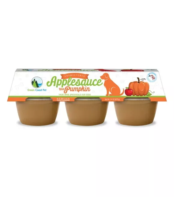 green-coast-pet-unsweetened-applesauce-with-pumpkin-6-pk Green Coast Pet, Unsweetened Applesauce with Pumpkin, 6 pk