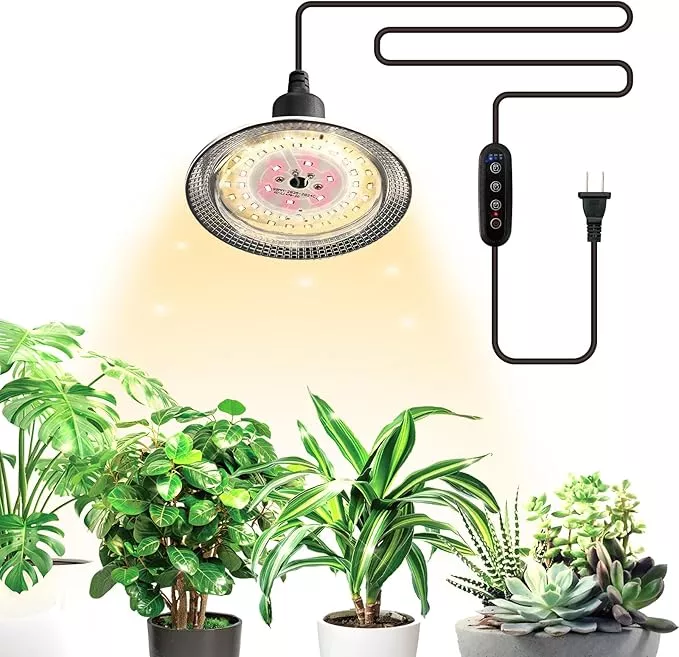 grow-light-bulbs-indoor-plants-lights-adjustable-cord-timer-full-spectrum-plant- Grow Light Bulbs Indoor Plants Lights Adjustable Cord,Timer, Full Spectrum Plant Growing Lamp for Seedling,Greenhouse,Seedlings (2 Lights (14.7ft))