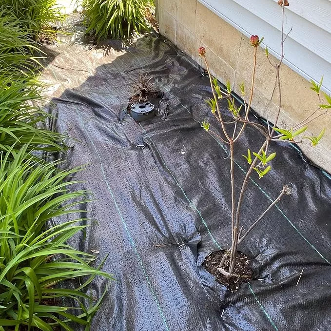 heavy-duty-weed-barrier-3-2oz-black-weed-blocker-fabric-garden-fabric-weed-barri Heavy Duty Weed Barrier, 3.2oz Black Weed Blocker Fabric, Garden Fabric Weed Barrier, Weed Control Fabric Ground Cover, Landscape Fabric for Road, Gardening Mat (3FT*300FT)
