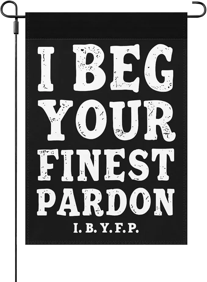 i-begs-your-finests-pardons-i-b-y-f-seasonal-garden-flags-12x18-double-sided-nov I Begs Your Finests Pardons I.B.Y.F Seasonal Garden Flags 12x18 Double Sided Novelty Yard Decor for Outdoor Decorations