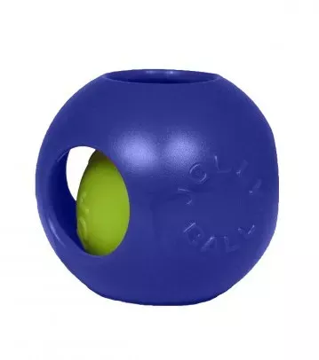 Jolly Teaster Ball Dog Toy, Blue, 8 in.