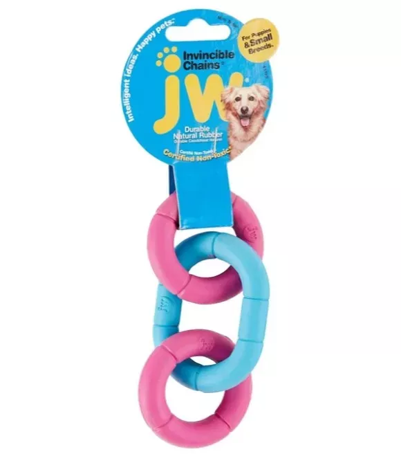 JW, Invincible Chains Assorted Color Dog Toy