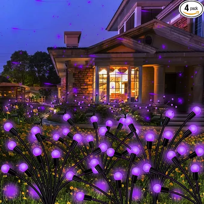kohlrabi-solar-garden-lights-outdoor-4-pack-40-led-purple-firefly-lights-waterpr Kohlrabi Solar Garden Lights Outdoor, 4 Pack 40 LED Purple Firefly Lights Waterproof, Sway by Wind, Solar Swaying Light for Yard Patio Backyard Garden Planter Flower Bed Pathway Decoration
