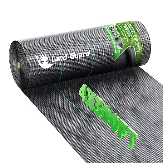 land-guard-4ft-x-300ft-weed-barrier-fabric-heavy-dusty-ground-cover-weed-mat-wov Land Guard 4ft x 300ft Weed Barrier Fabric Heavy Dusty, Ground Cover, Weed Mat, Woven Landscape Fabric for Garden, Lawn and Outdoor Project