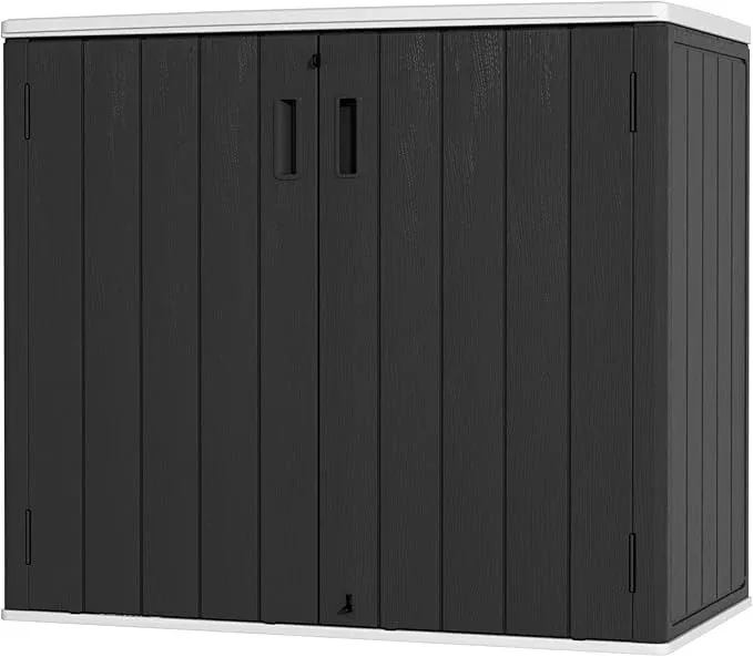 large-outdoor-storage-box-resin-sheds-outdoor-storage-waterproof-lockable-outdoo Large Outdoor Storage Box,Resin Sheds&Outdoor Storage Waterproof/Lockable,Outdoor Storage Cabinets for Balcony,Garage,Backyard (37Cu.ft-Pale Grey)