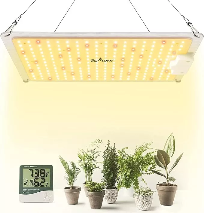 led-grow-light-sp1000-sunlike-full-spectrum-dimmable-plant-lights-with-thermomet LED Grow Light, SP1000 Sunlike Full Spectrum Dimmable Plant Lights with Thermometer Hygrometer, Growing Lamps for Indoor Plants Seedlings Veg Bloom 2x2/3x3 Ft Coverage