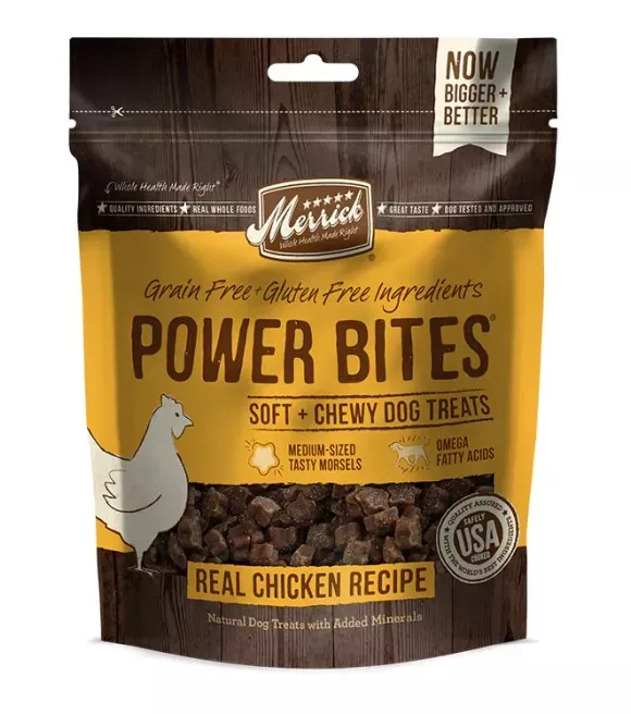 merrick-real-chicken-recipe-power-bites-6-oz Merrick, Real Chicken Recipe Power Bites, 6 oz
