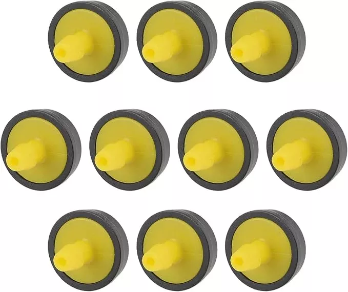 metallixity-pressure-compensating-dripper-5-gallon-per-hour-15pcs-plastic-irriga METALLIXITY Pressure Compensating Dripper, (5 Gallon Per Hour) 15Pcs, Plastic Irrigation Drip Emitters - for Watering Garden Lawn Plants, Yellow