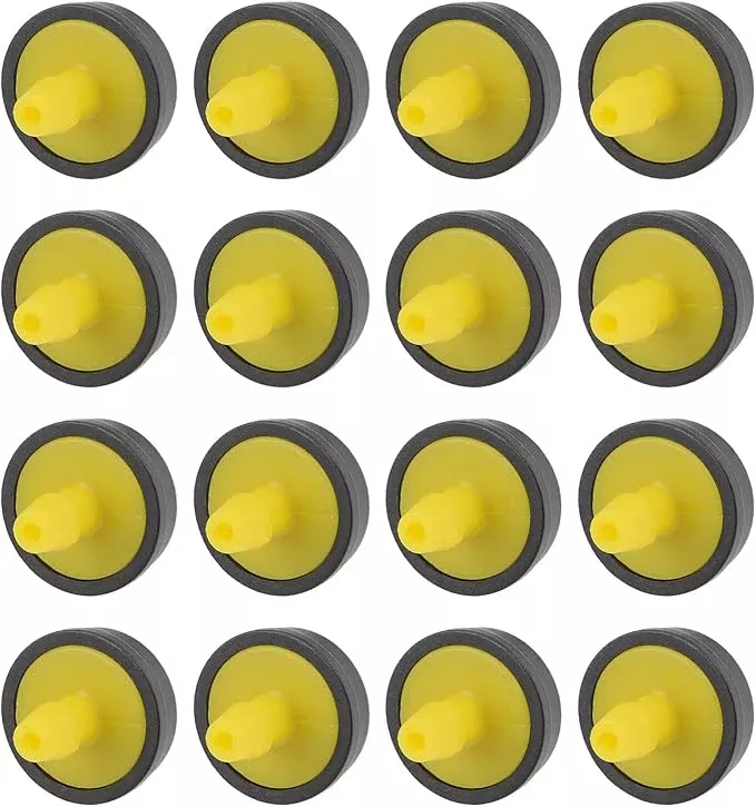 metallixity-pressure-compensating-dripper-5-gallon-per-hour-50pcs-plastic-irriga METALLIXITY Pressure Compensating Dripper, (5 Gallon Per Hour) 50Pcs, Plastic Irrigation Drip Emitters - for Watering Garden Lawn Plants, Yellow