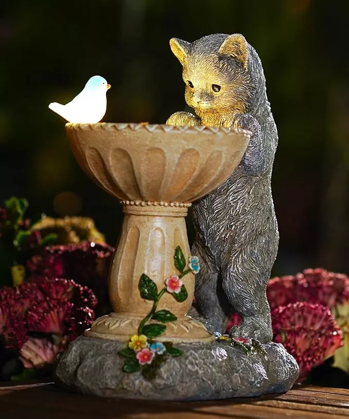 nacome-solar-birdbath-garden-decor-outdoor-ornaments-outside-decoratios-yard-art Nacome Solar Birdbath Garden Decor: Outdoor Ornaments for Outside Decoratios Yard Art Lawn Porch Patio Balcony - Birthday Gifts Choice for Women Mom Grandma Lover