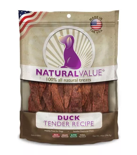 natural-value-duck-tenders-soft-dog-chews-14-oz Natural Value, Duck Tenders Soft Dog Chews, 14 oz