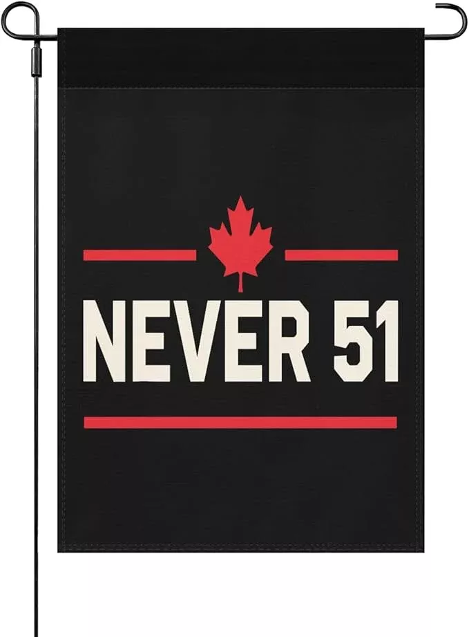 never-51st-state-canada-flag-vintage-garden-flags-12x18-double-sided-funny-decor Never 51st State Canada Flag Vintage Garden Flags 12x18 Double Sided Funny Decorative Banner for Patio