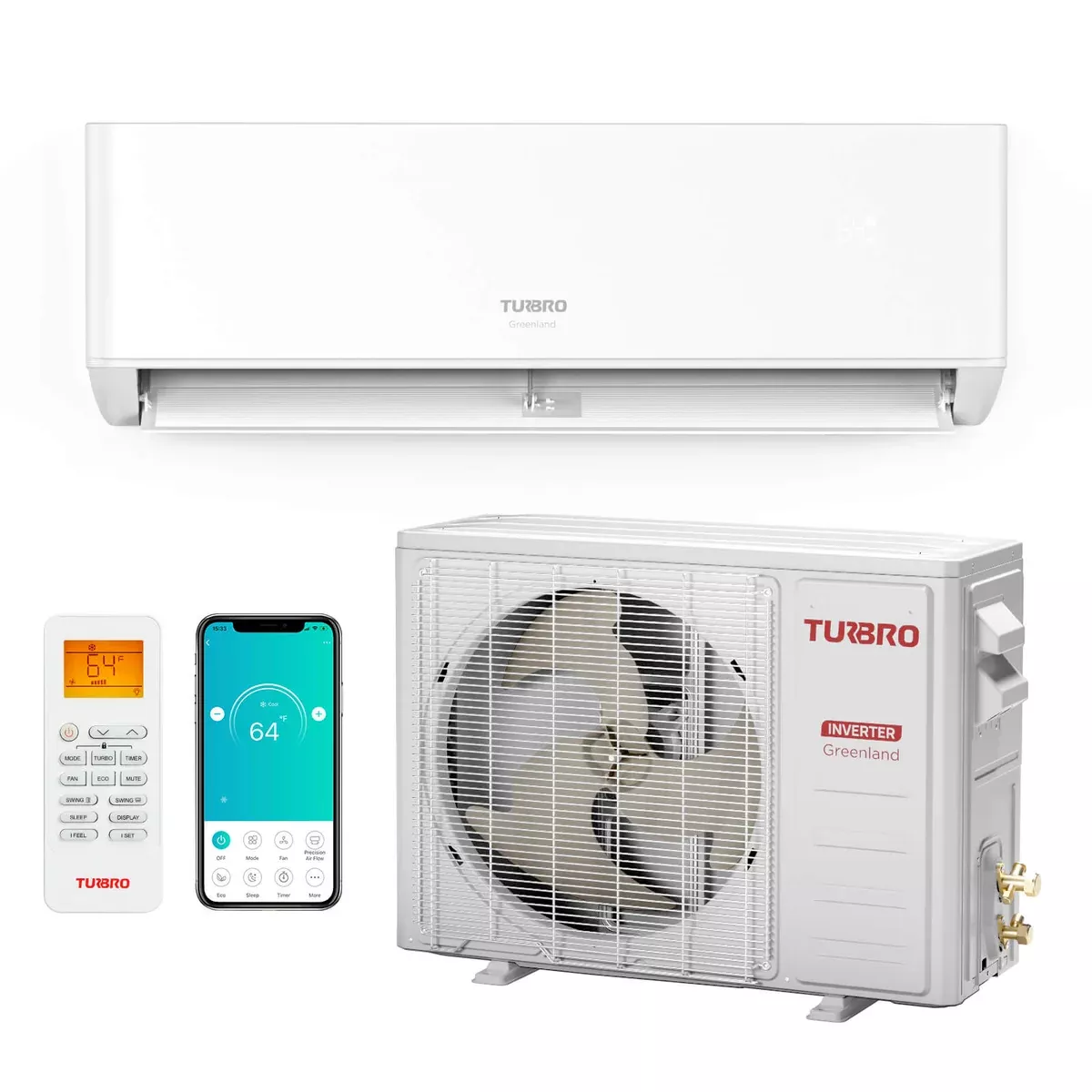 open-box-greenland-single-zone-wifi-mini-split-ac-with-heat-pump-r410a (Open Box) Greenland Single Zone WiFi Mini Split AC with Heat Pump (R410A)