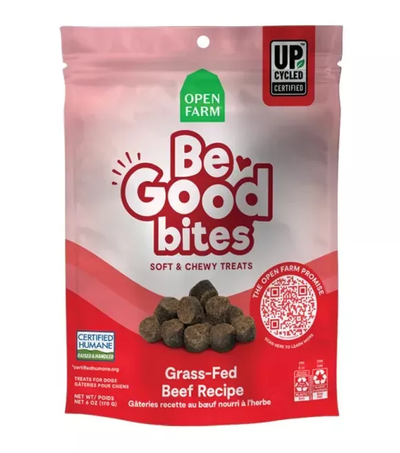 open-farm-be-good-bites-beef-dog-treats-6-oz Open Farm, Be Good Bites Beef Dog Treats, 6 oz