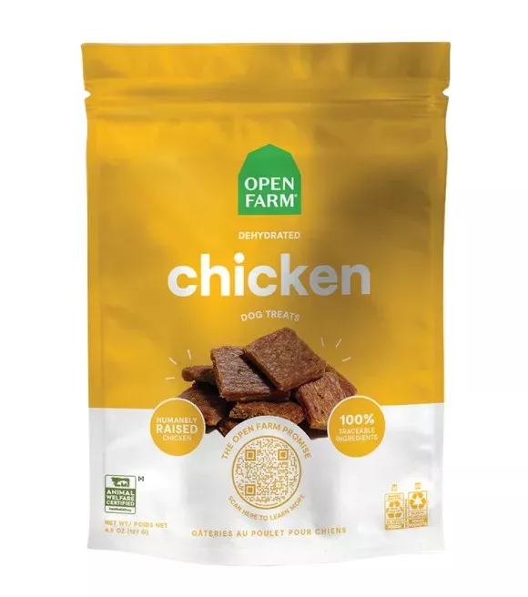 open-farm-dehydrated-chicken-dog-treats-4-5-oz Open Farm, Dehydrated Chicken Dog Treats, 4.5 oz
