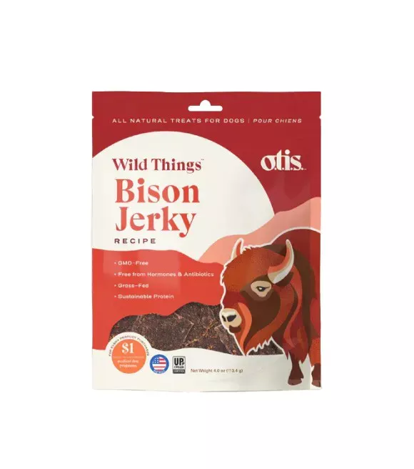 otis-wild-things-bison-jerky-dog-treats-4-oz Otis, Wild Things Bison Jerky Dog Treats, 4 oz