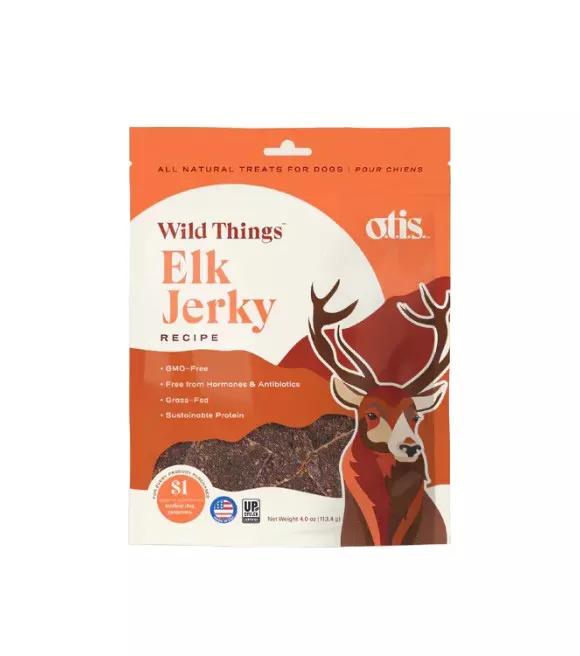 otis-wild-things-elk-jerky-dog-treats-4-oz Otis, Wild Things Elk Jerky Dog Treats, 4 oz