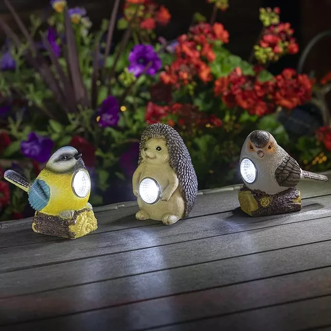 outdoor-garden-solar-decor-light-set-3-2-birds-1-hedgehog-waterproof-solar-power Outdoor Garden Solar Decor Light Set of 3 (2 Birds,1 Hedgehog) | Waterproof Solar Powered Lights for Yard, Patio & Walkway | Energy-Efficient & Weatherproof Garden Decor