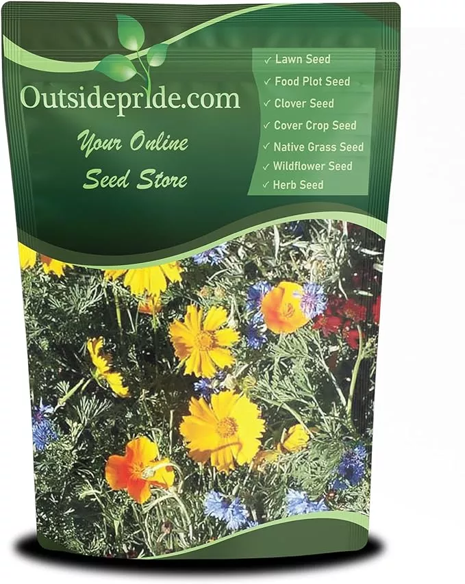 outsidepride-low-growing-wildflower-seeds-1-lb-dwarf-short-diverse-perennial-ann Outsidepride Low Growing Wildflower Seeds - 1 lb Dwarf, & Short, Diverse Perennial & Annual Wild Flower Seed Mix with Long Bloom Season for Colorful Display That Thrives on All States