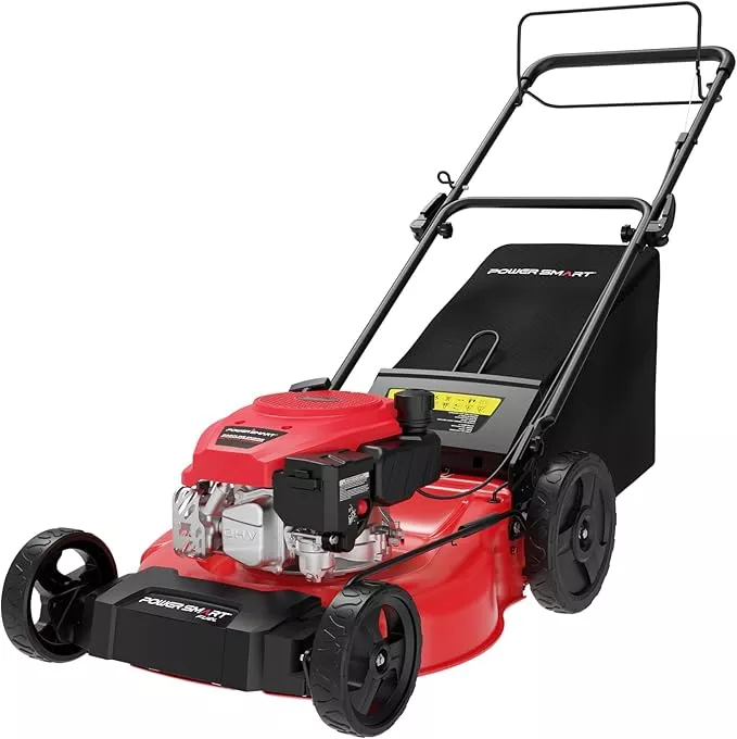powersmart-self-propelled-gas-lawn-mower-21-inch-with-170cc-4-cycle-ohv-engine-2 PowerSmart Self Propelled Gas Lawn Mower, 21-Inch with 170cc 4-Cycle OHV Engine 2-in-1 Rear-Wheel Drive Lawnmower with Bagging