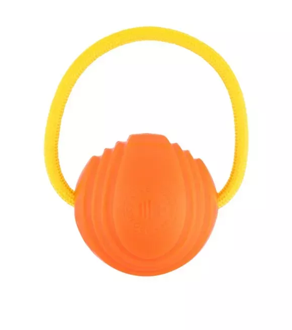 project-hive-large-orange-looped-ball-dog-toy Project Hive, Large Orange Looped Ball Dog Toy
