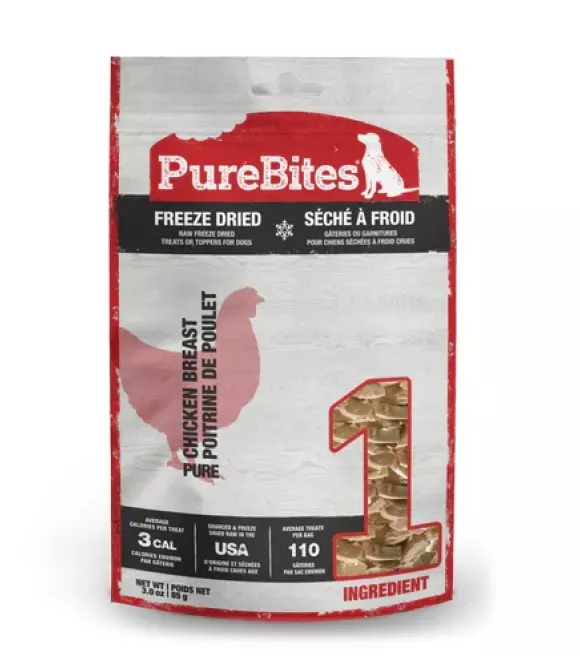 purebites-chicken-breast-freeze-dried-dog-treats-3-oz PureBites, Chicken Breast Freeze Dried Dog Treats, 3 oz