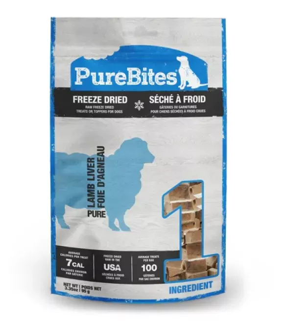 purebites-lamb-liver-freeze-dried-dog-treats-3-35-oz PureBites, Lamb Liver Freeze Dried Dog Treats, 3.35 oz