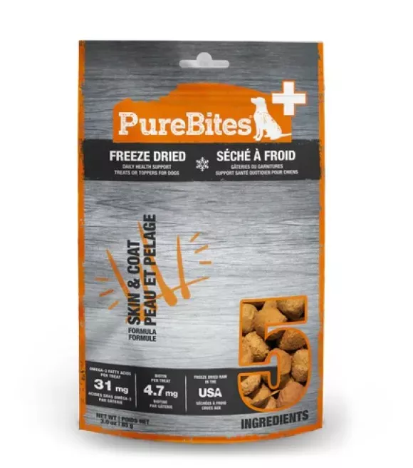 purebites-skin-coat-freeze-dried-dog-treats-3-oz PureBites, Skin & Coat Freeze Dried Dog Treats, 3 oz