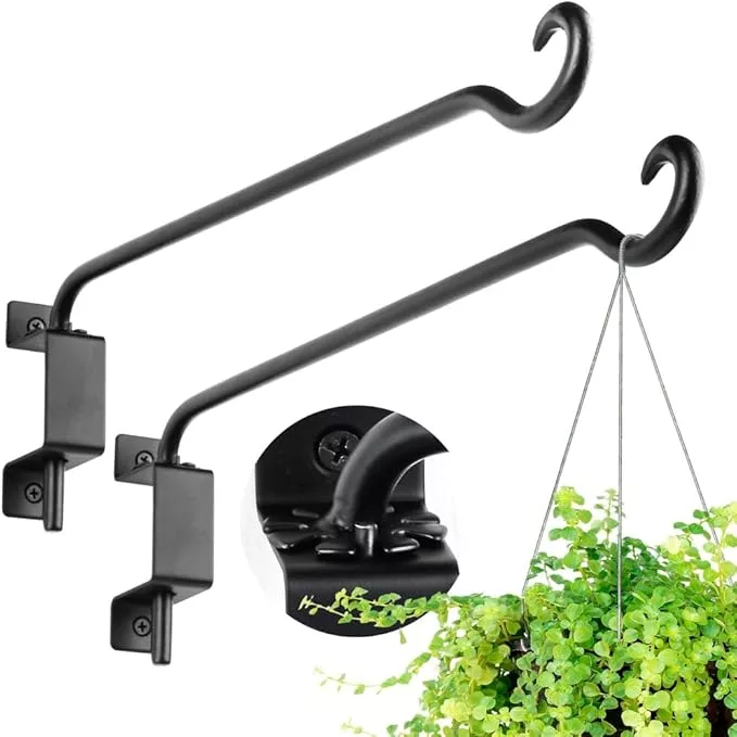 qiang-ni-swivel-plant-hanger-bracket-bird-feeder-hanger-outdoor-wall-mount-12-b- Qiang Ni Swivel Plant Hanger Bracket: Bird Feeder Hanger for Outdoor Wall Mount (12 - B, 12 Inch)