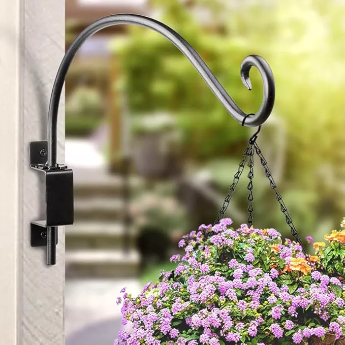 qiang-ni-swivel-plant-hanger-bracket-bird-feeder-hanger-outdoor-wall-mount-22-22 Qiang Ni Swivel Plant Hanger Bracket: Bird Feeder Hanger for Outdoor Wall Mount (22 - A, 22 Inch)