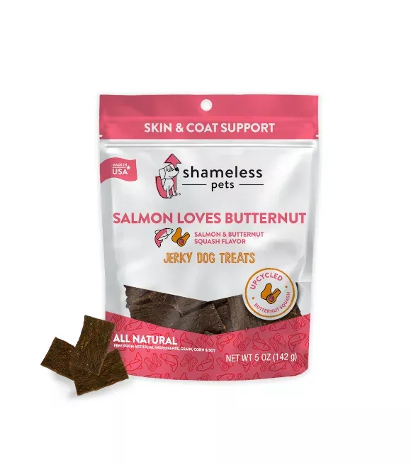 shameless-pets-salmon-loves-butternut-jerky-bites-6-oz Shameless Pets, Salmon Loves Butternut Jerky Bites, 6 oz