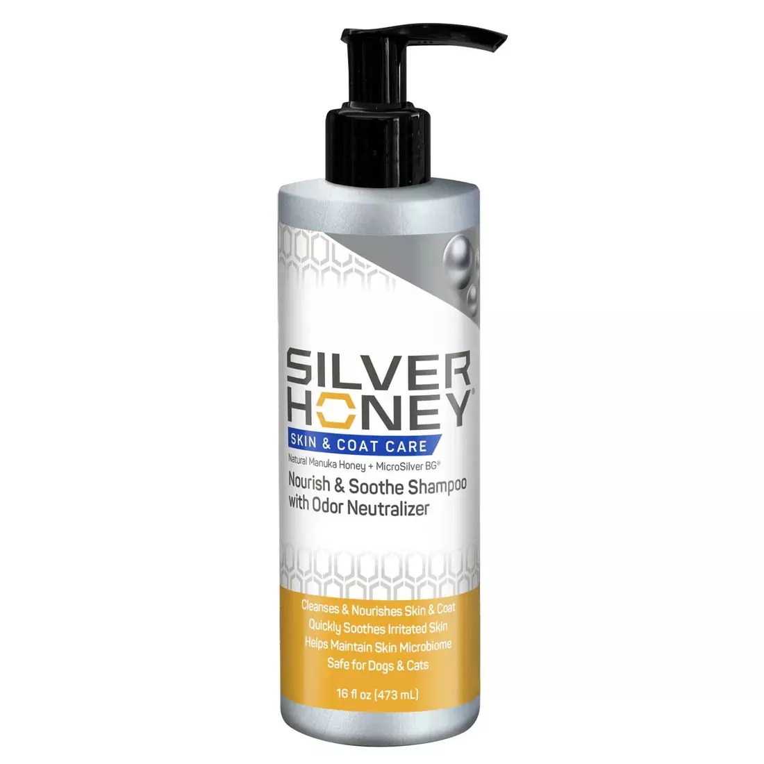 silver-honey-skin-coat-care-nourish-soothe-shampoo-with-odor-neutralizer-16-fl-o Silver Honey, Skin & Coat Care Nourish & Soothe Shampoo with Odor Neutralizer, 16 fl oz