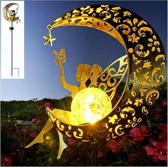 solar-fairy-garden-decor-outside-solar-garden-lights-outdoor-decorative-garden-s Solar Fairy Garden Decor for Outside,Solar Garden Lights Outdoor Decorative, Garden Statues Decor,Yard Decor,Patio Lawn Ornaments,Metal Yard Art,Unique Angel Gifts for Women,Mom Grandma,1PC