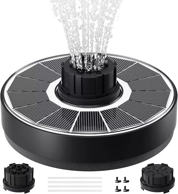solar-fountain-pump-upgrade-1-8w-solar-fountain-bird-bath-with-6-spray-patterns- Solar Fountain Pump, Upgrade 1.8W Solar Fountain for Bird Bath with 6 Spray Patterns, Floating Solar Powered Water Fountain Pump for Bird Bath, Garden, Pond, Pool, Outdoor