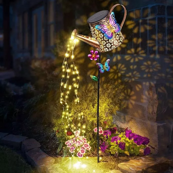 solar-watering-can-with-lights-outdoor-garden-waterproof-garden-stake-lights-dec Solar Watering Can with Lights Outdoor Garden,Waterproof Garden Stake Lights Decoration for Yard Lawn Patio Pathway Front Porch Landscape Gardening Gifts for Mom Grandma Women Birthday Gift