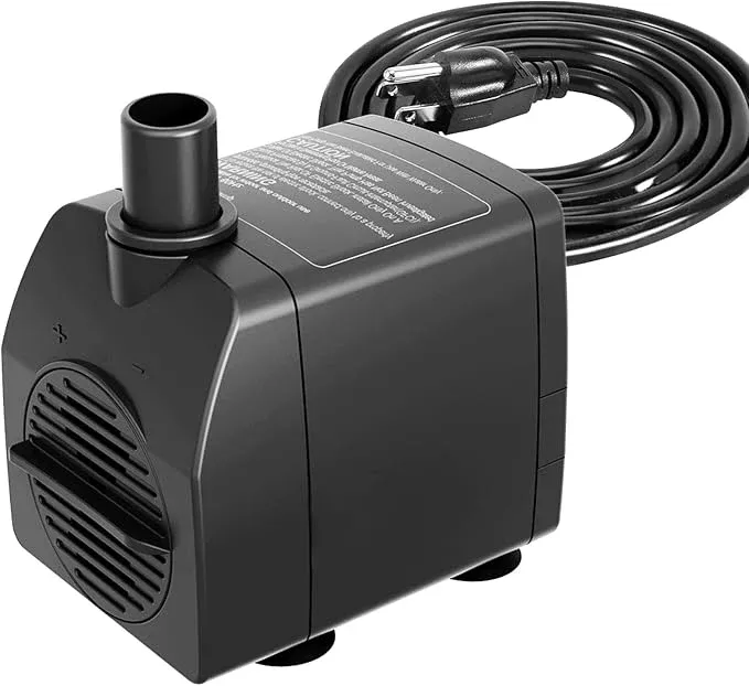 submersible-pump-200gph-with-auto-shut-off-5-2ft-high-lift-fountains-hydroponics Submersible Pump 200GPH with AUTO-Shut-Off 5.2ft High Lift for Fountains, Hydroponics, Ponds, Aquariums & More