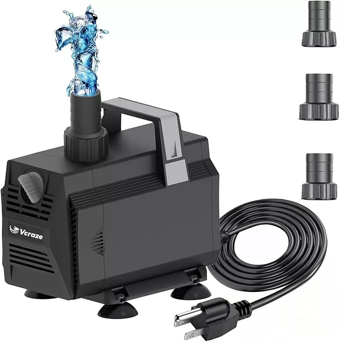 submersible-water-pump-1200gph-70w-fountain-pumps-with-flow-control-pond-pump-su Submersible Water Pump 1200GPH/70W Fountain Pumps with Flow Control, Pond Pump Submersible Outdoor with 10ft 3-Core Power cable for Hydroponics, Aquarium, Waterfall, Statuary, Water feature