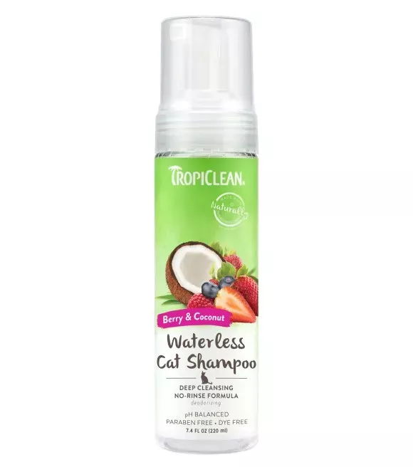 tropiclean-berry-coconut-deep-cleansing-waterless-cat-shampoo-7-4-oz Tropiclean, Berry & Coconut Deep Cleansing Waterless Cat Shampoo, 7.4 oz