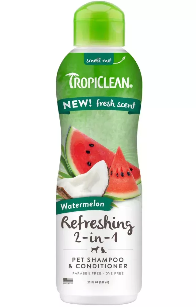 Tropiclean, Watermelon Refreshing 2-in-1 Pet Shampoo & Conditioner, 20 oz