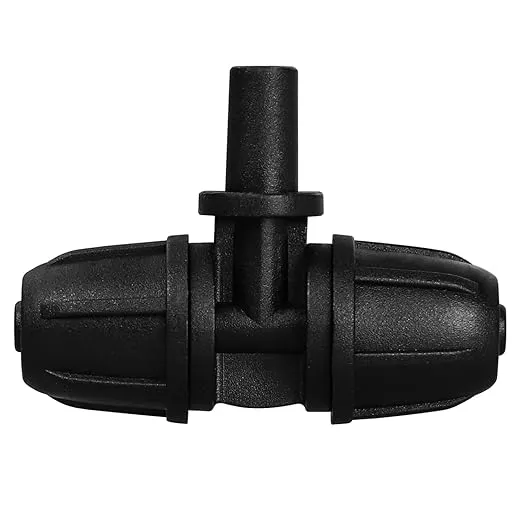 upgraded-drip-irrigation-fittings-1-4-inch-tubing-to-6mm-flat-mouth-24-pieces-lo Upgraded Drip Irrigation Fittings for 1/4 inch Tubing to 6mm Flat Mouth: 24 Pieces Lock Barbed Nozzle Tee Connectors for Connecting Micro Atomizing Nozzle for Garden Greenhouse Patio Misting